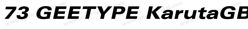 73 GEETYPE KarutaGB Flash Black字体转换